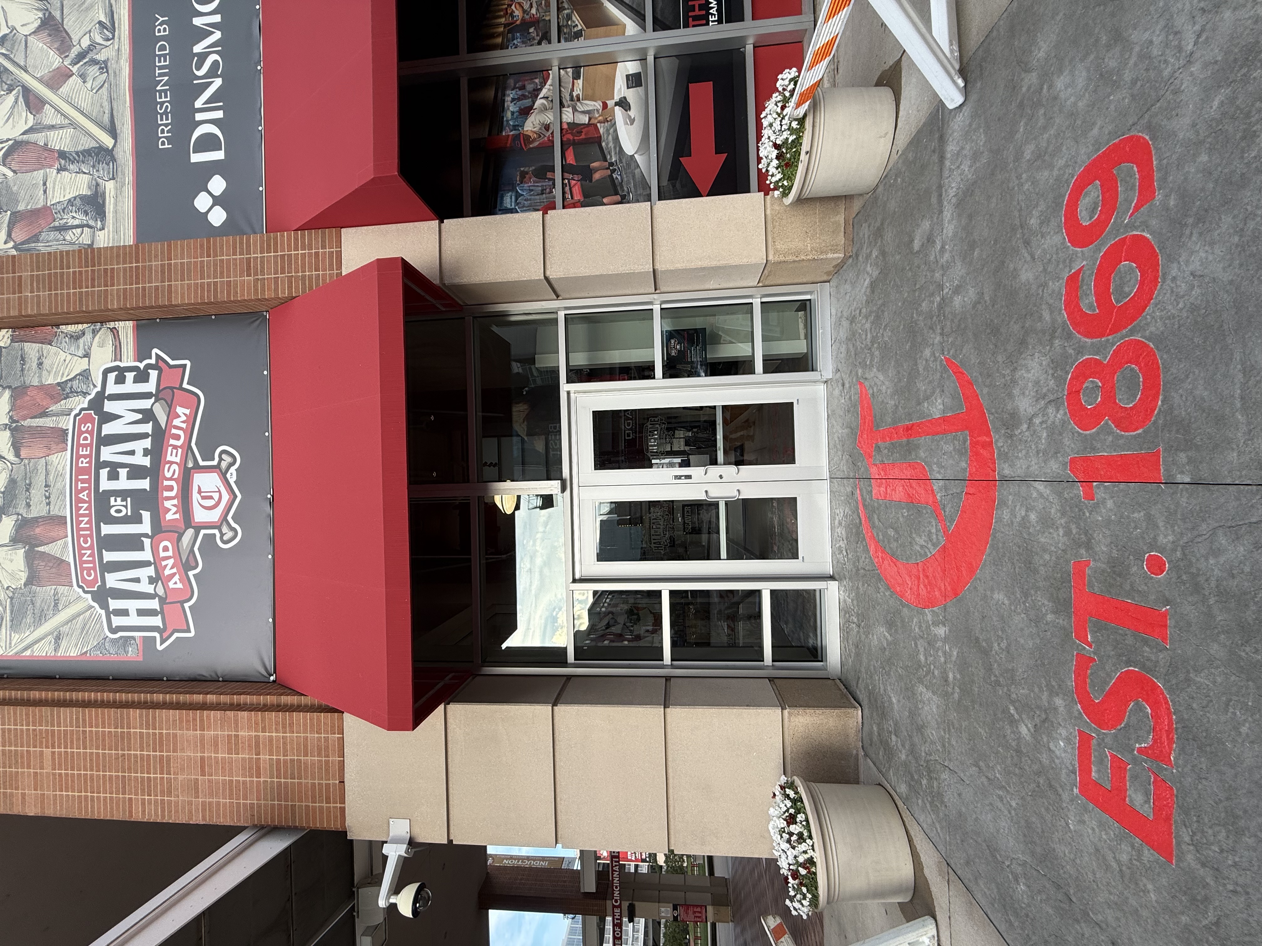 Cincinnati Reds Hall of Fame and Museum outside of Great American Ball Park